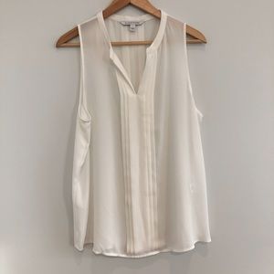 41 Hawthorn White Split Neck Blouse